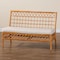 Bali & Pari Capella Modern Bohemian Honey Rattan Dining Bench 243-13424-ZORO - alternate 4